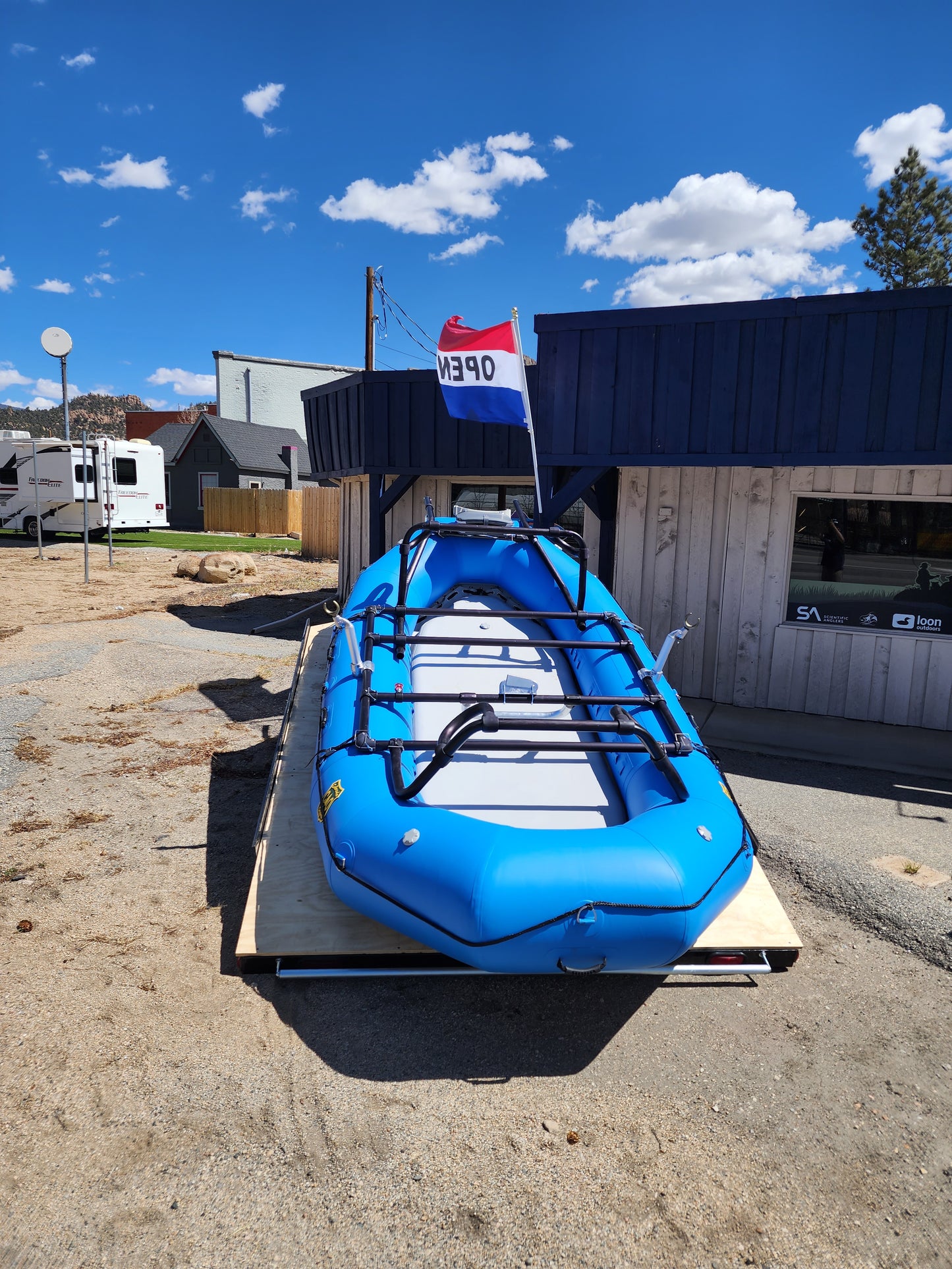 Up River Flyfishing Boat, Trailer, and Frame Package