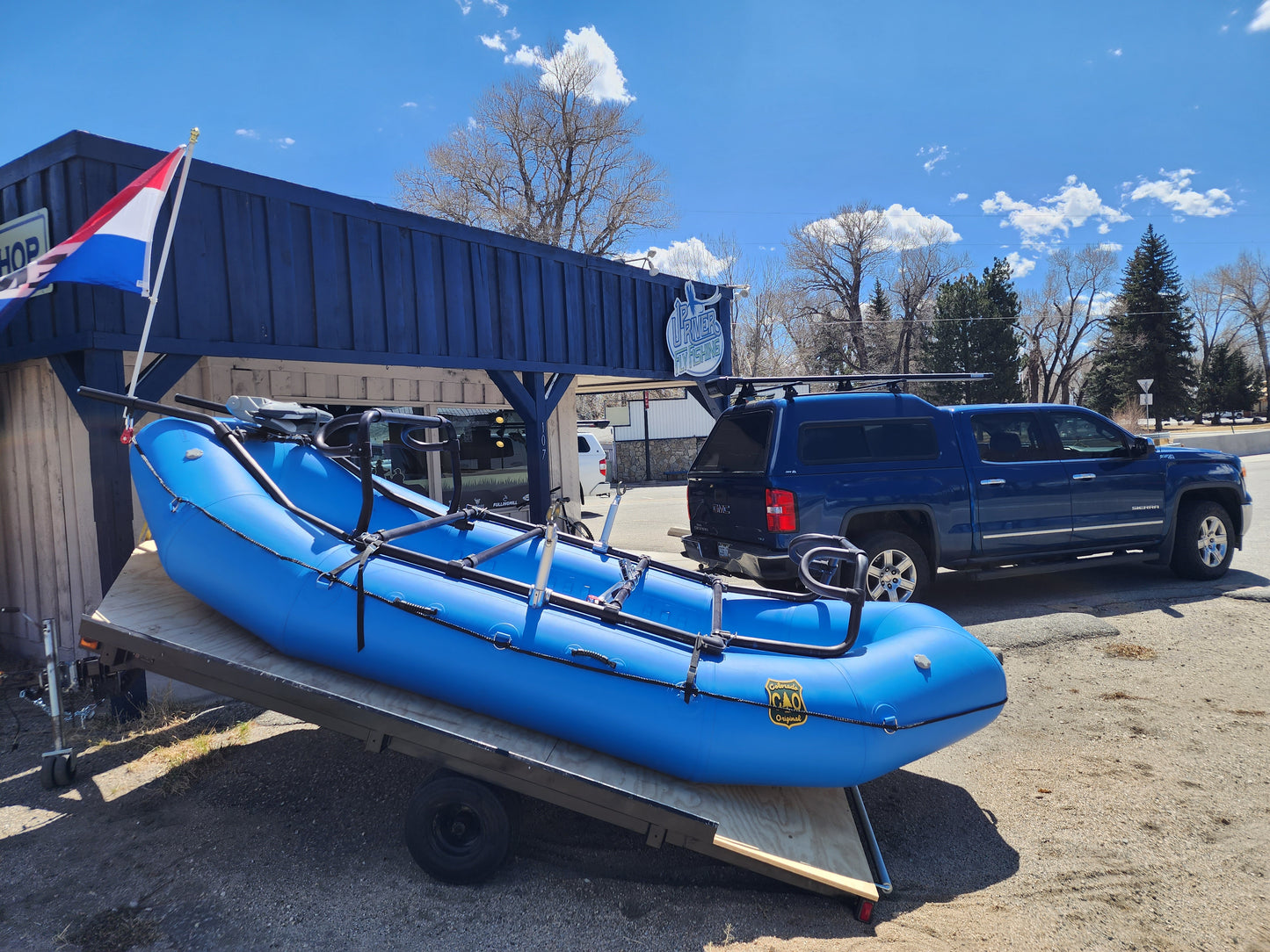 Up River Flyfishing Boat, Trailer, and Frame Package